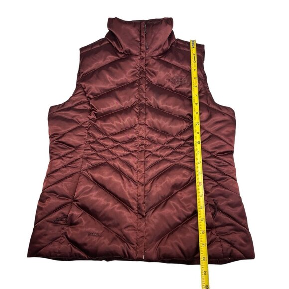 The North Face 550 Women’s Maroon Quilted Goose Down Puffer Vest Size Small-READ - Picture 15 of 15